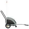 vidaXL Remorque de v&eacute;lo pour animaux de compagnie gris