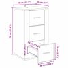 vidaXL Buffet Bois ancien 40 x 33 x 70 cm Bois d'ing&eacute;nierie