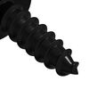 vidaXL Clou auto-perceur 12 pcs Noir 3,5 x 12 mm Fer