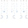 vidaXL Guirlande lumineuse &eacute;toile et lune avec t&eacute;l&eacute;commande 138 LED