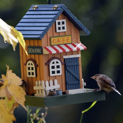 dobar Maison à oiseaux décorative Café multicolore