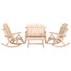 vidaXL Ensemble de salon de jardin 4 pcs bois massif d'&eacute;pic&eacute;a