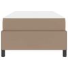 vidaXL Cadre de lit avec matelas Cappuccino 80 x 200 cm tissu