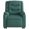 vidaXL Fauteuil inclinable de massage Vert fonc&eacute; Tissu