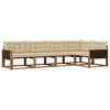 vidaXL Ensemble de canap&eacute;s d'ext&eacute;rieur 5 pc Naturel et Beige