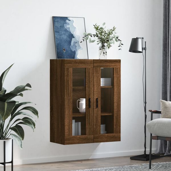 vidaXL Armoire murale ch&ecirc;ne marron 69,5x34x90 cm