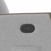 vidaXL Fauteuil inclinable gris nuage tissu