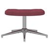 vidaXL Chaise de relaxation avec tabouret Rouge bordeaux Tissu