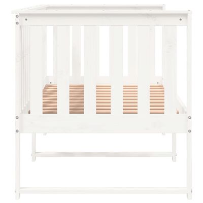 vidaXL Lit de jour sans matelas blanc 80x200 cm bois de pin massif