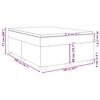 vidaXL Sommier &agrave; lattes de lit avec matelas Cappuccino 160x200 cm