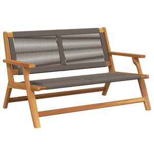 vidaXL Banc de D&eacute;tente de Jardin Gris Bois d'Acacia Massif
