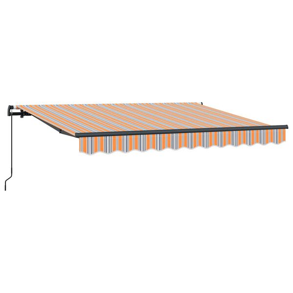 vidaXL Auvent R&eacute;tractable Multicolore 350 x 200 cm tissu