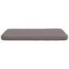 vidaXL Coussins de si&egrave;ge 4 pcs Taupe 40 x 40 x 3 cm tissu