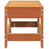 vidaXL Repose-pied de jardin cire marron 62x30x32 cm bois pin massif