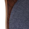 vidaXL Chaises &agrave; manger lot de 2 gris fonc&eacute; bois courb&eacute; et tissu