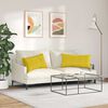 vidaXL Coussins de canap&eacute; 2 pcs Jaune 80 x 40 cm
