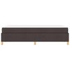 vidaXL Cadre de lit avec matelas Marron fonc&eacute; 120 x 190 cm tissu