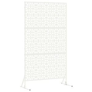 vidaXL &Eacute;cran de confidentialit&eacute; 100 x 50 x 180 cm Acier Blanc