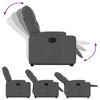 vidaXL Fauteuil inclinable Gris fonc&eacute; Tissu