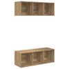 vidaXL Ensemble meuble TV 2 pcs Ch&ecirc;ne artisanal Bois d'ing&eacute;nierie