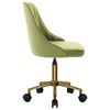 vidaXL Chaises pivotantes &agrave; manger lot de 4 vert clair velours