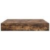 vidaXL Cadre de lit avec rangement Ch&ecirc;ne fum&eacute; 200 x 200 cm