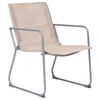 vidaXL Salon de jardin 4 pcs Tissu et acier Crème