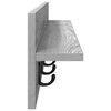 vidaXL Porte-manteau mural Gris Sonoma 100 x 10,5 x 18 cm