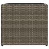 vidaXL Jardini&egrave;res 2 pcs gris 36x30x32 cm r&eacute;sine tress&eacute;e