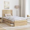 vidaXL Cadre de lit Ch&ecirc;ne Sonoma 90 x 190 cm Bois Ing&eacute;nierie