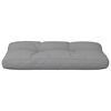 vidaXL Coussin de palette gris 70x40x12 cm tissu