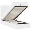 vidaXL Lit ottoman avec matelas blanc 80x200 cm similicuir