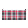 vidaXL Banc de jardin pliable avec coussin 118 cm Bambou
