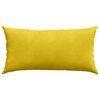 vidaXL Coussins de canap&eacute; 2 pcs Jaune 80 x 40 cm