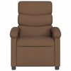 vidaXL Fauteuil inclinable &eacute;lectrique Marron Tissu