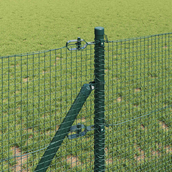 vidaXL Poteau de cl&ocirc;ture. Vert 25 x 0,5 m (treillis de 16 x 16 mm)