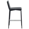vidaXL Ensemble de bar 5 pcs Similicuir Noir