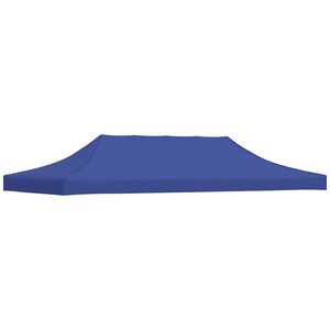 vidaXL Toit de tente de r&eacute;ception 3 x 6 m Bleu