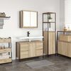 vidaXL Ensemble de mobilier de salle de bain 2 pcs Bois d'ing&eacute;nierie