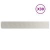 vidaXL Bordure de Pelouse 30 pc 15 x 103 cm Acier inoxydable Argent&eacute;