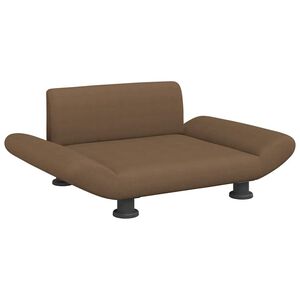 vidaXL Lit pour chien marron 70x45x28 cm tissu