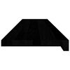 vidaXL Appuis de fen&ecirc;tre 2 pcs marron fonc&eacute; bois de ch&ecirc;ne massif