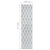 vidaXL Tapis BCF Gris et blanc 100x500 cm