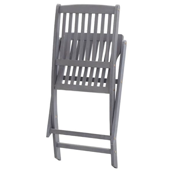 vidaXL Chaises pliables d'ext&eacute;rieur lot de 8 et coussins Bois d'acacia