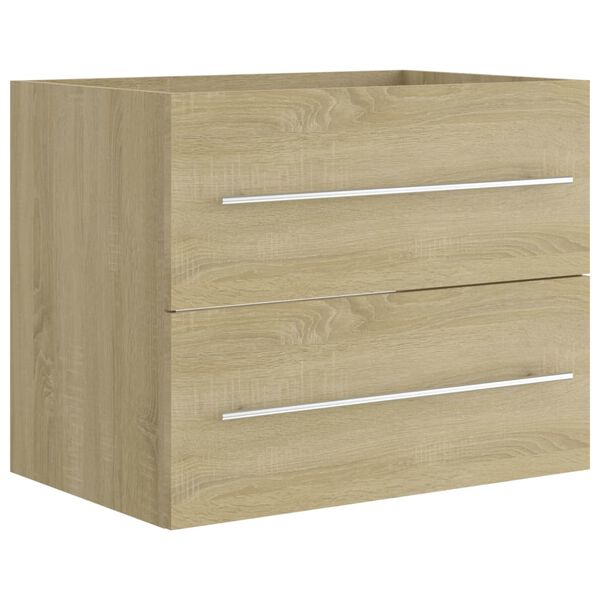 vidaXL Armoire d'&eacute;vier Ch&ecirc;ne sonoma 60x38,5x48 cm Bois d&rsquo;ing&eacute;nierie