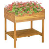 vidaXL Jardini&egrave;re sur&eacute;lev&eacute;e 78,5x58,5x78,5 cm Bois massif d'acacia