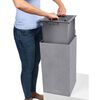 LECHUZA Jardini&egrave;re CANTO Stone 30 High ALL-IN-ONE Gris pierre