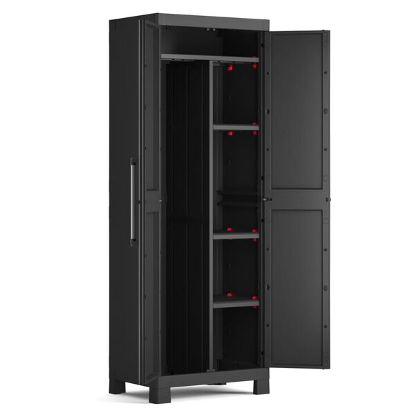 Keter Armoire de rangement polyvalente Detroit Noir