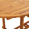vidaXL Ensemble &agrave; manger de jardin 7 pcs blanc cr&egrave;me tissu bois massif
