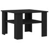 vidaXL Table basse Ch&ecirc;ne noir 60 x 60 x 42 cm Bois d'ing&eacute;nierie